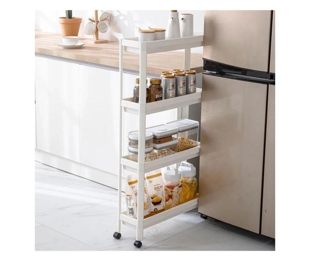 Plastična višenamjenska polica Bayev - bijela