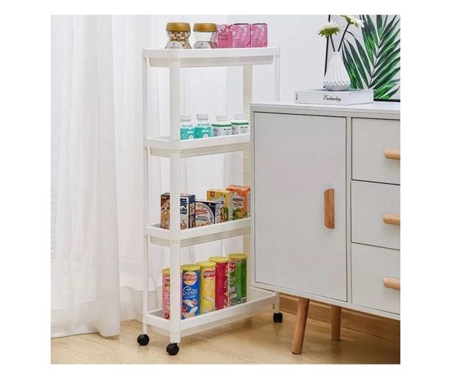 Plastična višenamjenska polica Bayev - bijela