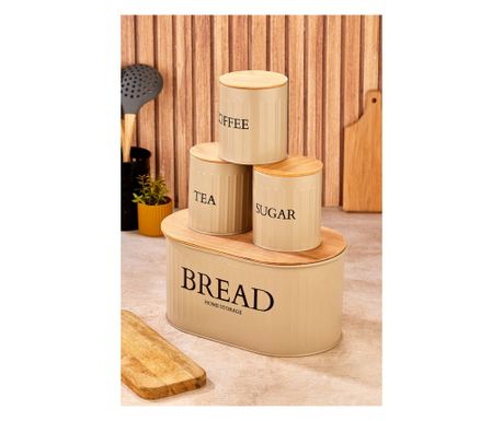 Комплект кутии за съхранение (4 броя) M0265 - 4LU/КАФЕ