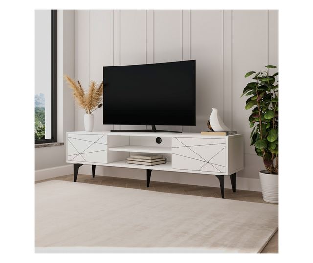 Szafka RTV niska Brendon - biała