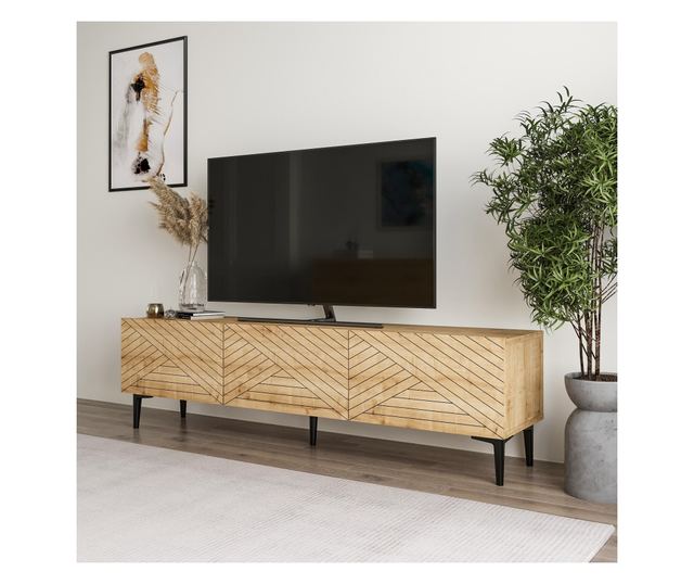 TV komoda alacsony Felix - tölgy safir