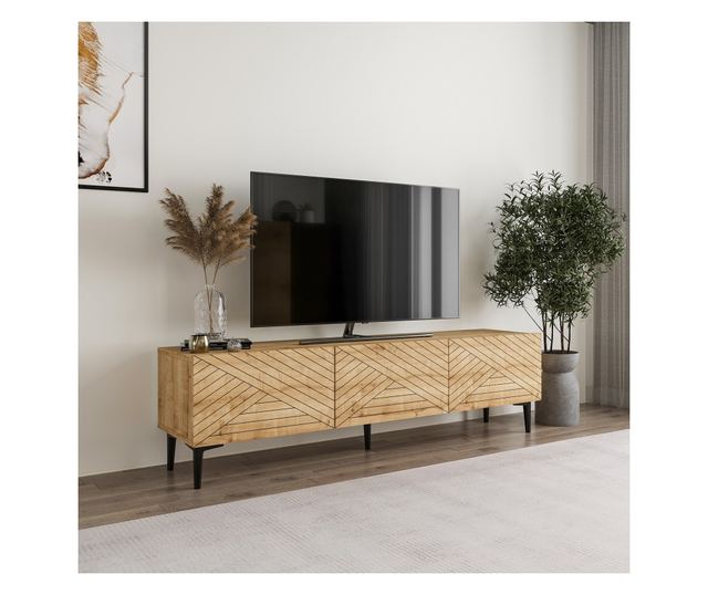 TV komoda alacsony Felix - tölgy safir