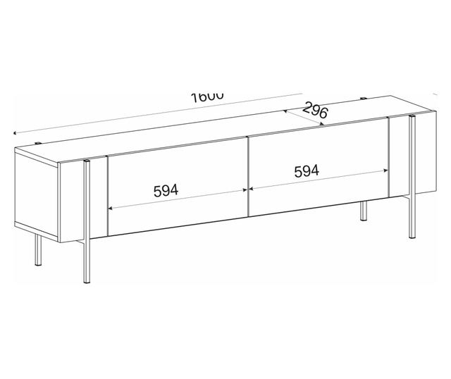 Comodă TV, Safir Stejar