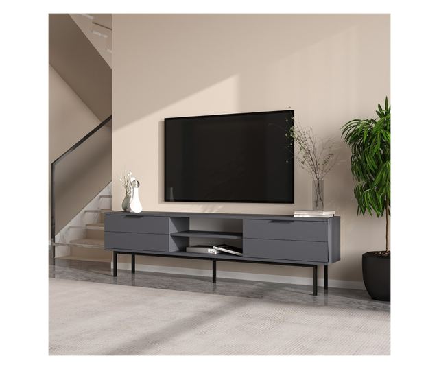 Szafka RTV niska Paul - antracyt