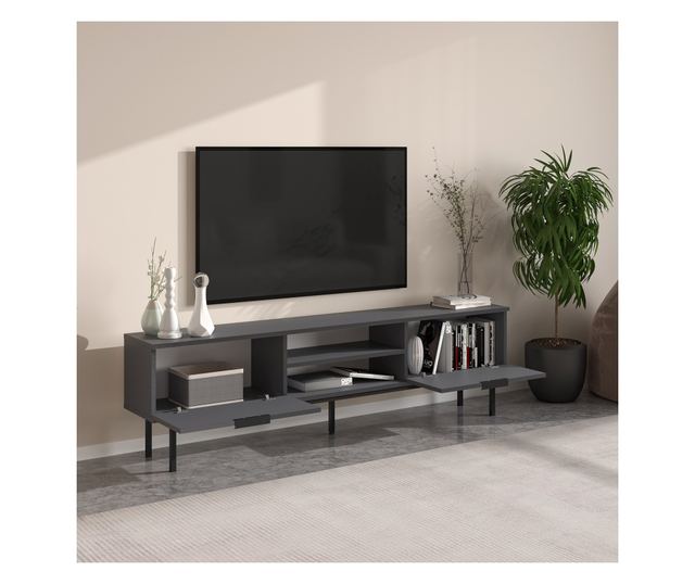 Szafka RTV niska Paul - antracyt