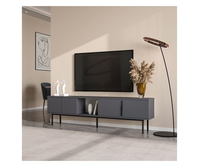 Szafka RTV niska Ramsey - antracyt