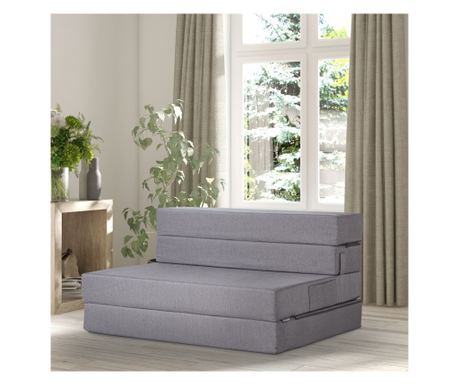 Canapea-pată cu 2 locuri, Gri