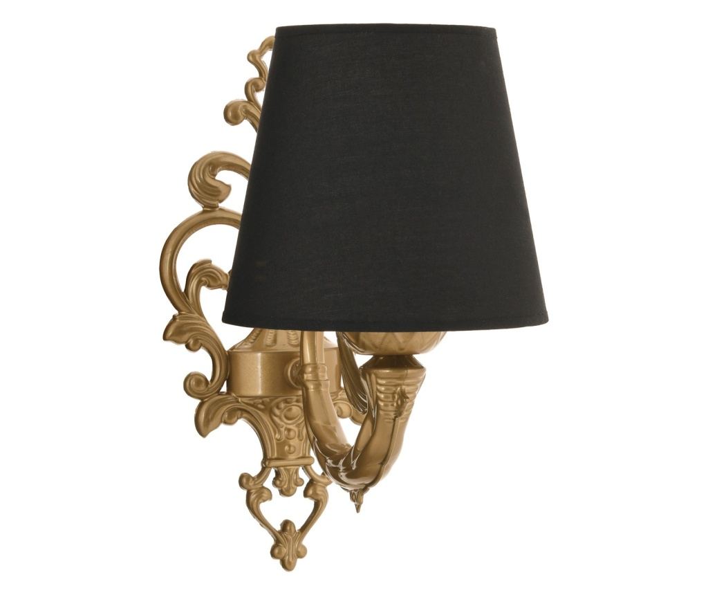 Zidna lampa Lily - crna, zlatna - 2
