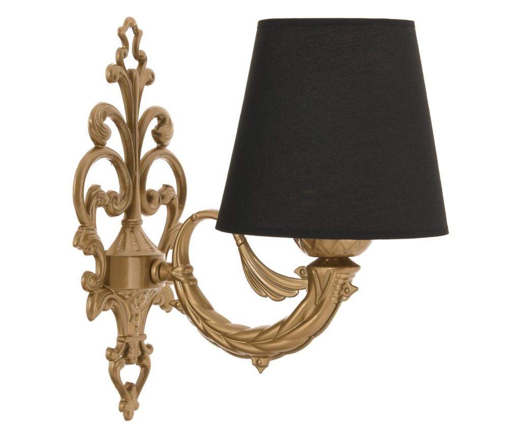 Zidna lampa Lily - crna, zlatna - 4