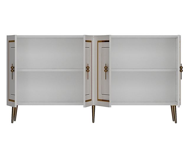Komoda Piero KB150 - biała, złota