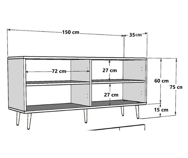 Konzola 234, Antracit, Zlata