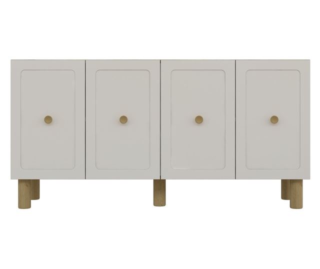 Console, Sapphire Oak, White