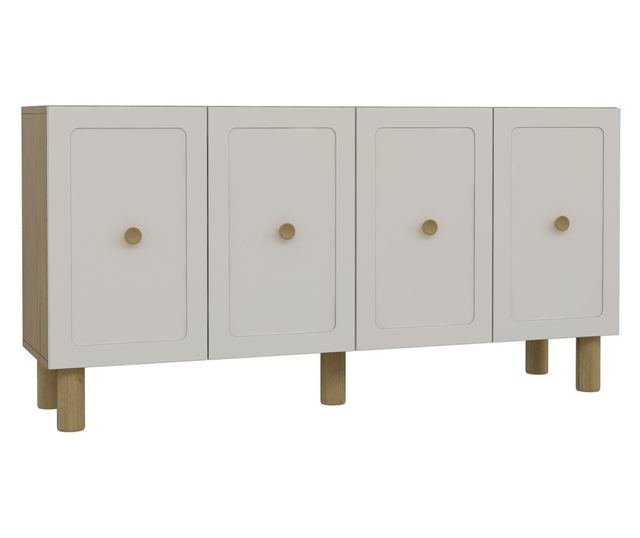 Console, Sapphire Oak, White