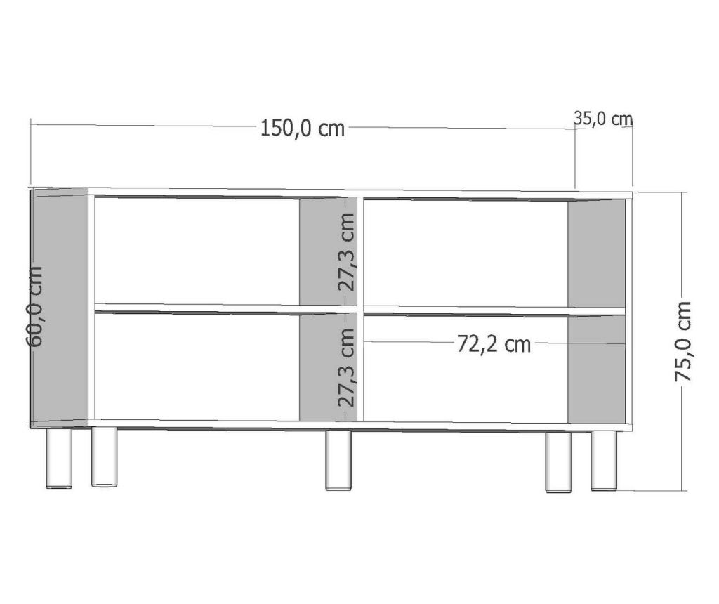 Konzola 590, Antracit - 7
