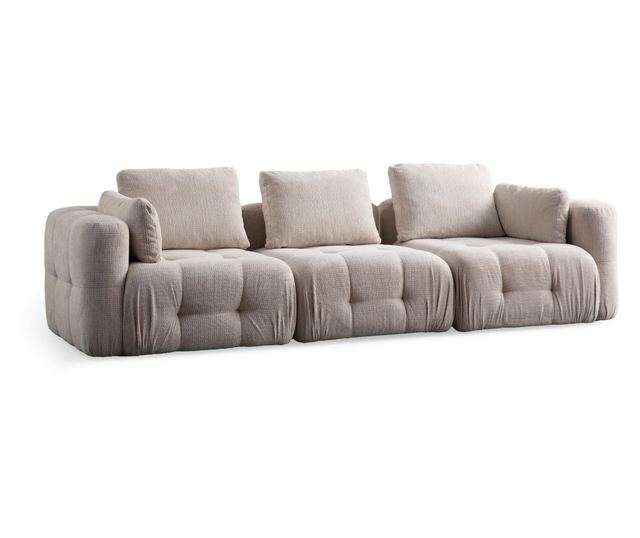 Τριθέσιος καναπές Amaris 3 θέσεων - μπεζ