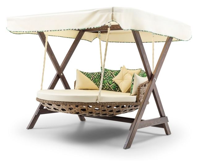 Leagăn Dublu de Grădină, Crem