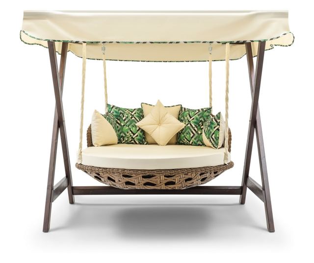 Leagăn Dublu de Grădină, Crem