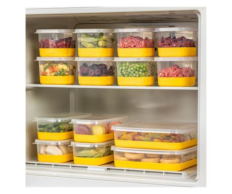 Set organizatorjev za hladilnik (14 kosov) 8A4B2C - rumena