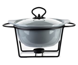 MODERN KITCHEN Posoda s podstavkom za segrevanje 1,2l 22,9x19,3xV8,7cm