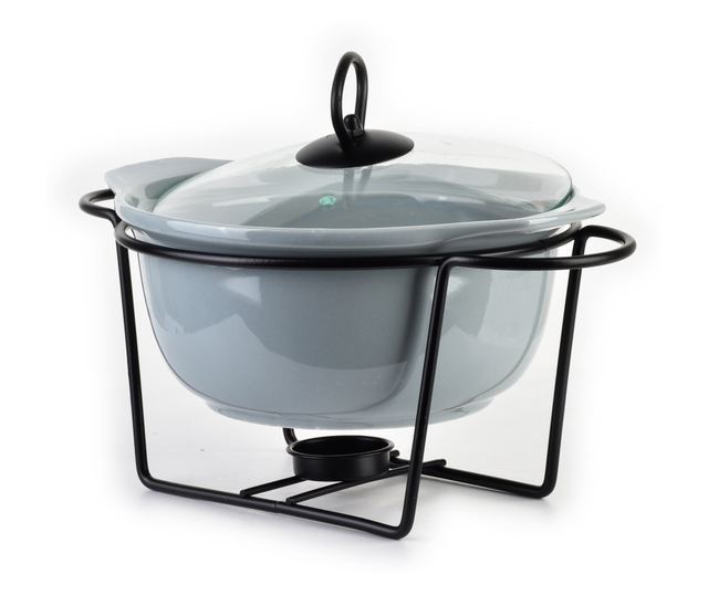 MODERN KITCHEN Posoda s podstavkom za segrevanje 1,2l 22,9x19,3xV8,7cm