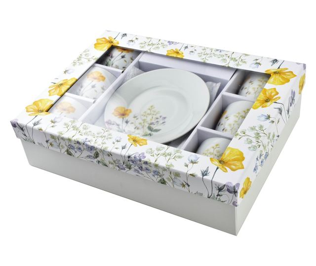 JOY Set 6 šalica s tanjurićem 250ml
