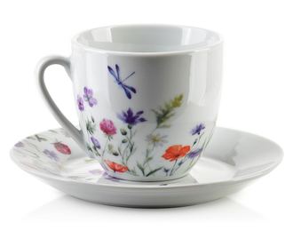Komplet 6 šalica s tanjurićem 250ml
