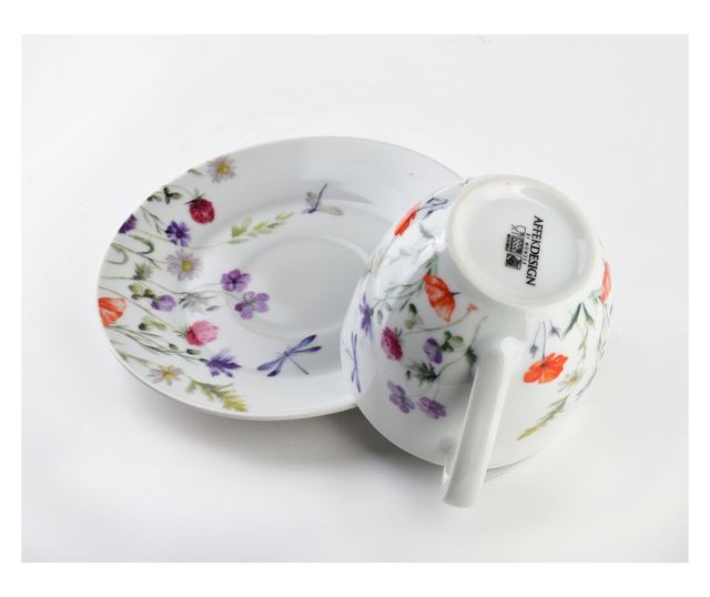 Komplet 6 šalica s tanjurićem 250ml