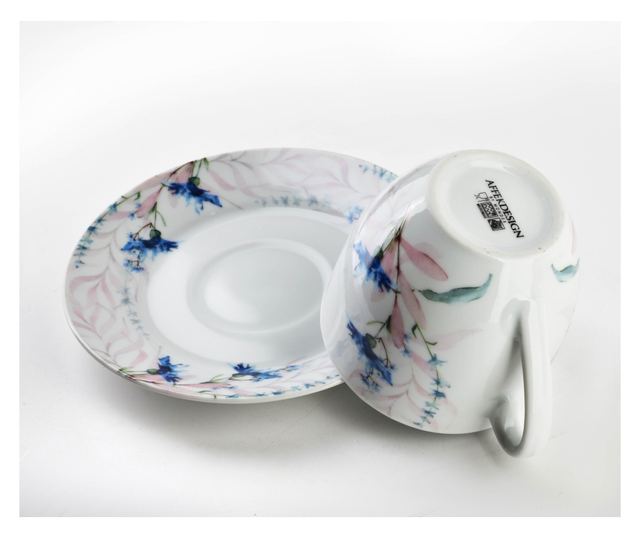 Komplet 6 šalica s tanjurićem 250ml
