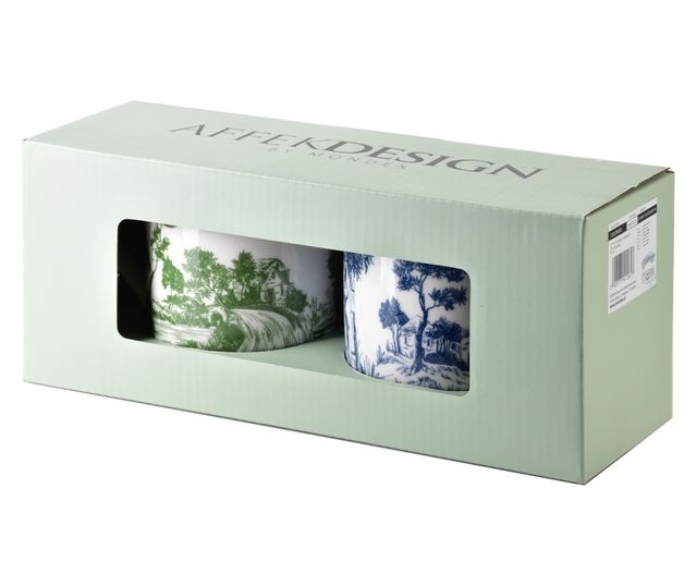 COLORATO Set 2 šalice 2x400ml 8x H9,7cm