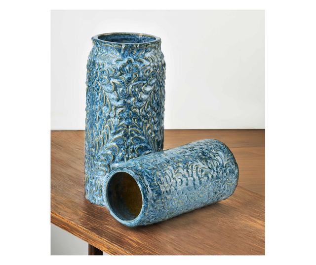 Vază YANDA BLUE 8.5XH21CM