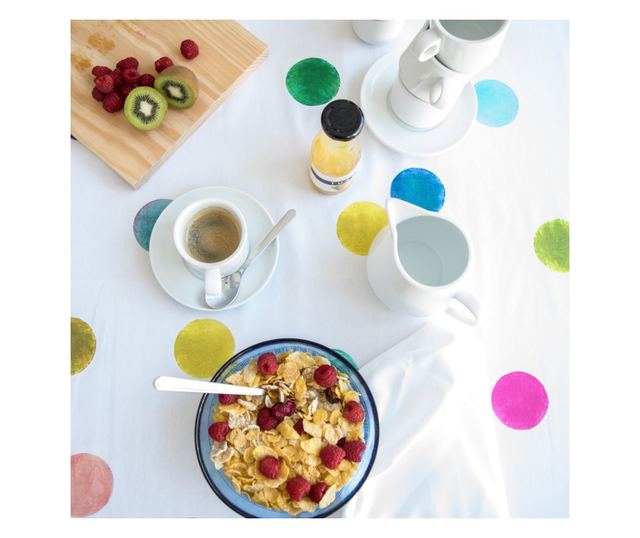 Ubrus Confetti 150x150 cm Multicolor