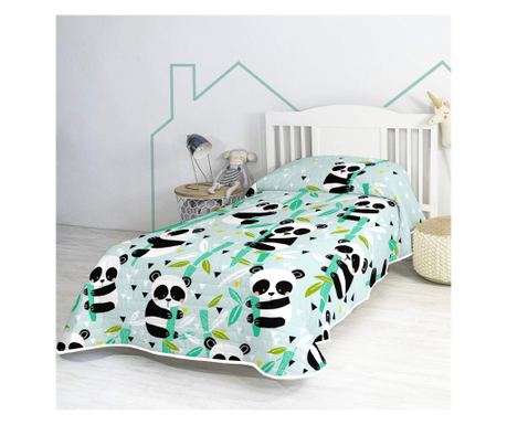 Prevleka za posteljo Panda modri vrt 200x260 cm (Enojna) Modra