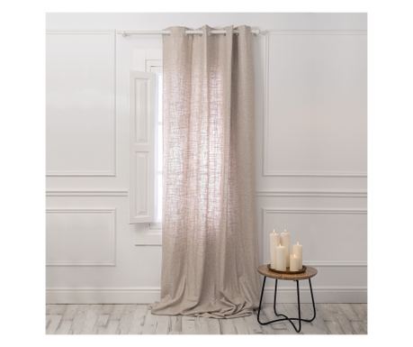 Zavesa iz lana Basic 140x280 cm Naravna