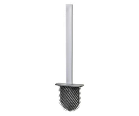 EDA SILICONE WHITE Četka za WC, 10x4x36cm, TPR