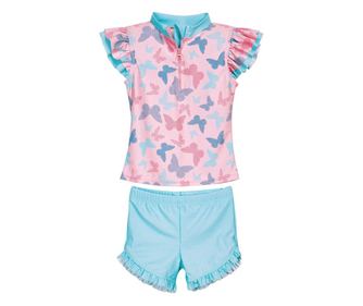 Детски бански с uv защита, Playshoes, Butterfly, момиче, 98-104 см