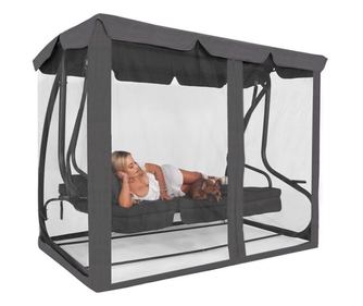 Rezerva plasa tantari pentru balansoar, gri, 225x115x165 cm, Springos