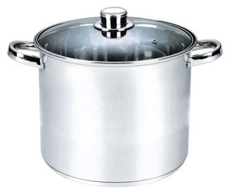 Oala cu capac Michelino XXL, 17 litri, 32 cm, otel inoxidabil, argintiu