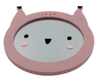 Okruglo ogledalo životinja 16x16 cm mačka