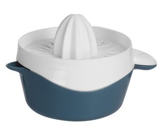 Сокоизстисквачка за цитруси Excellent Houseware, полипропилен, 17x12.5x10.5 см, 480 мл, бяло/синьо