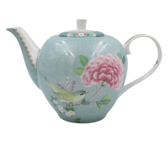 Pip Studio Porculanski čajnik, Plavi, 1.6L, Blushing Birds Kolekcija
