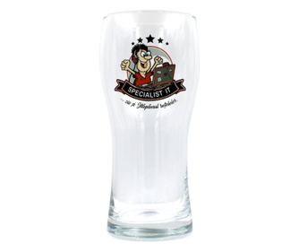 Čaša za pivo s porukom IT stručnjak small