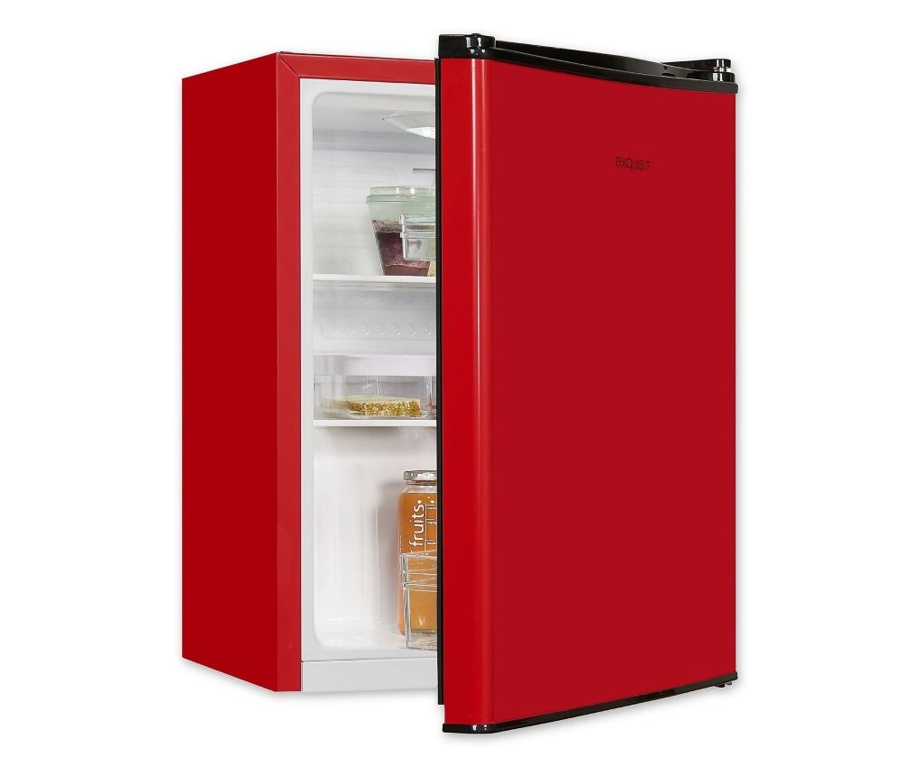 Exquisit Minibar Refrigerator, 52 Liters, Red