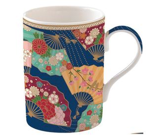 Kyoto porcelán bögre fedővel és szűrővel 350ml