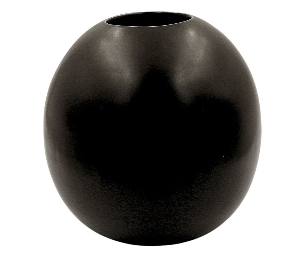 Μαύρο Διακοσμητικό Βάζο από Πορσελάνη 10x17.5cm