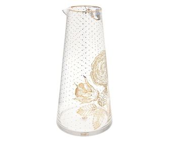 Стъклена кана, Pip Studio, Royal Golden Flower, 1.7л, колекция Royal White