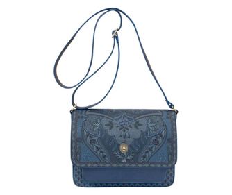 Пощальонска чанта Kyoto Festival Denim Blue 25x7x20см