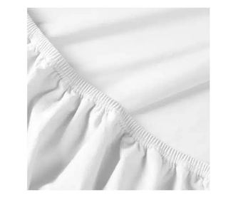 Чаршаф/калъф за легло Джърси с ластик Billerbeck, Rebeka, материал памук и еластан, 180/200×200 см, бял