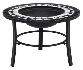 Fekete-fehr mozaikos kandall, 68 cm, kermia