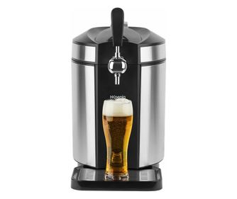Диспенсър за бира H.Koenig, BW1880, капацитет 5 л, съвместим с универсално буре, регулируема температура, цифров дисплей, вграде