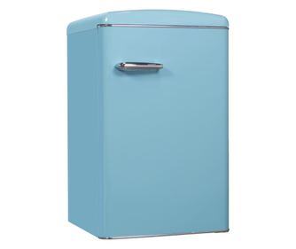 Frigider minibar Retro, Exquisit, 122 litri, bleu